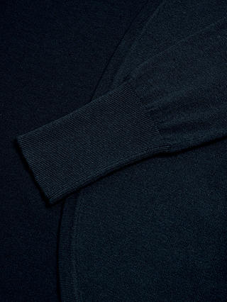 White Stuff Leah Fine Knit Curved Hem Cardigan, Dark Navy