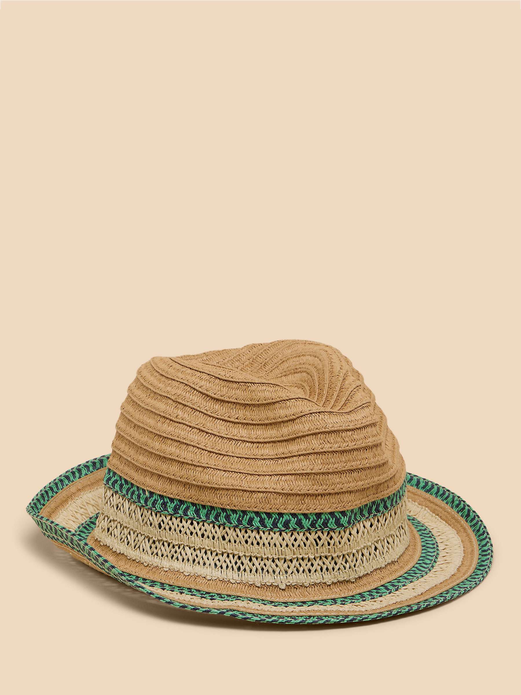 Buy White Stuff Textured Triby Hat, Brown Online at johnlewis.com
