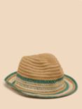 White Stuff Textured Triby Hat, Brown