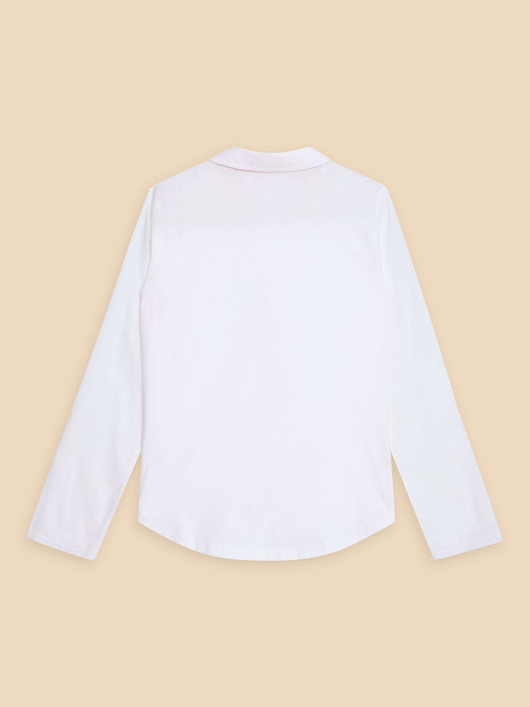 Buy White Stuff Annie Jersey Shirt, Pale Ivory Online at johnlewis.com