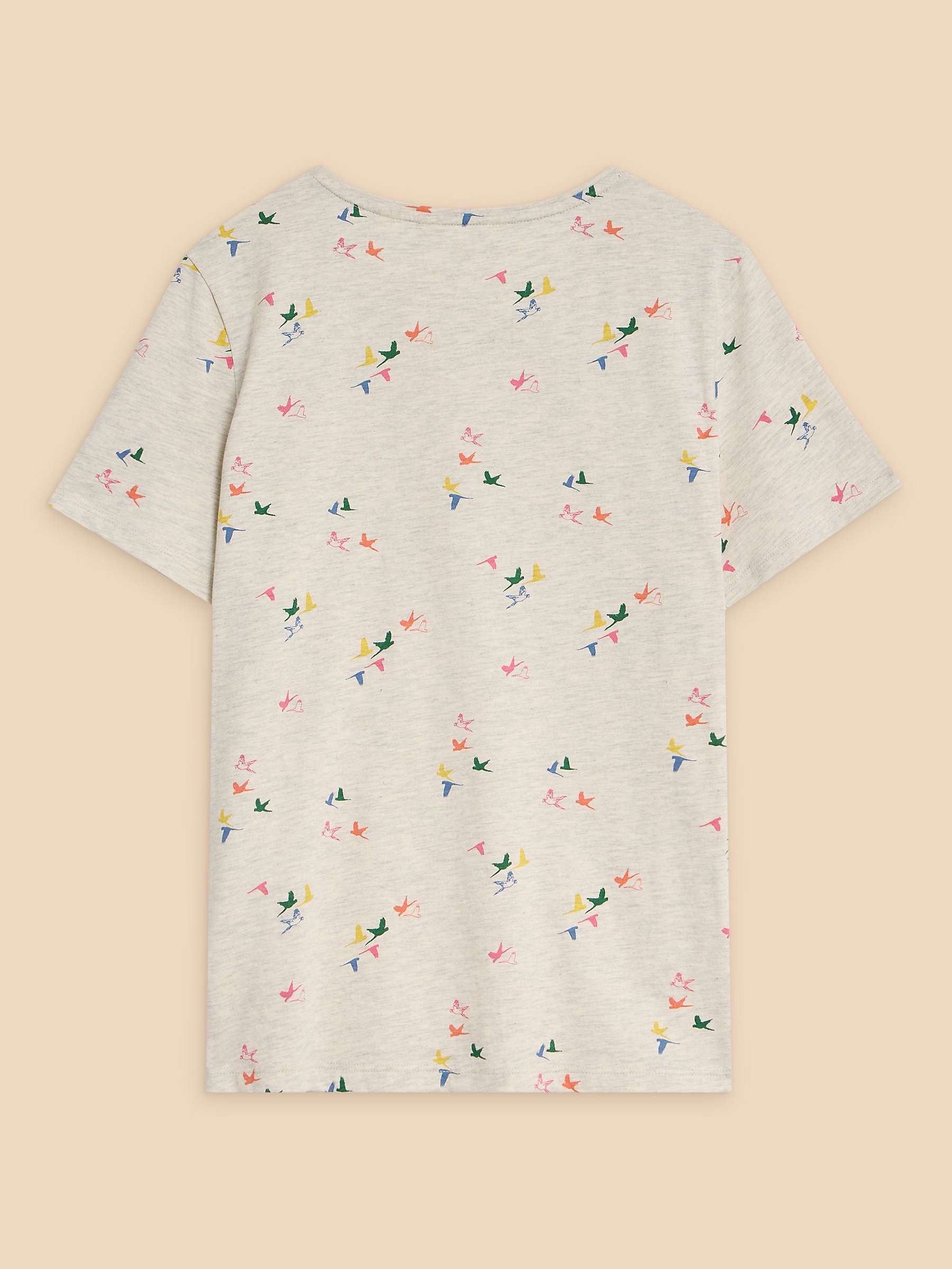 Buy White Stuff Abbie Bird T-Shirt, Neutral Online at johnlewis.com