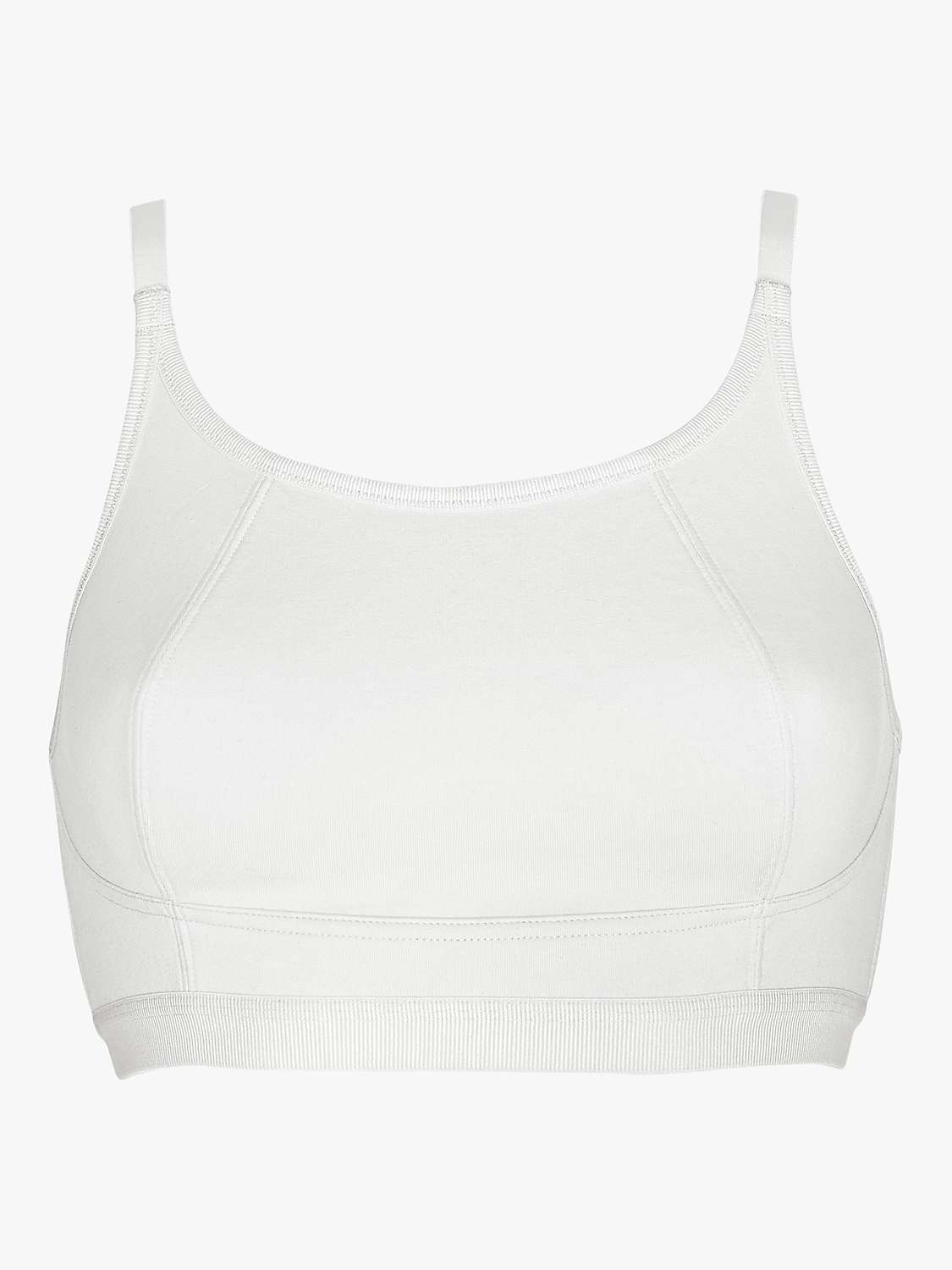 Buy Royce Lola Crop Top Non-Wired Bra, Pack of 2, Peach/White Online at johnlewis.com