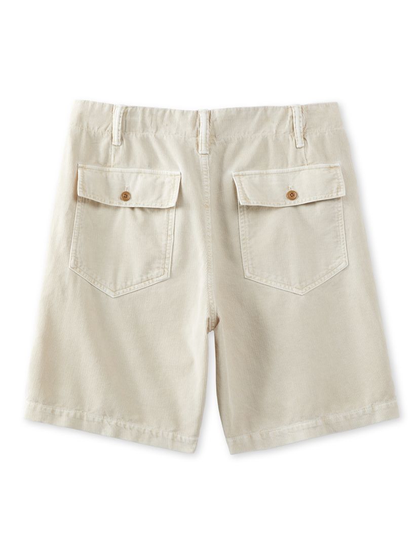 Outerknown Cord Organic Cotton 70s Classic Shorts, Ecru, L