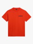 Napapijri Signature Gouin Short Sleeve T-Shirt, Orange