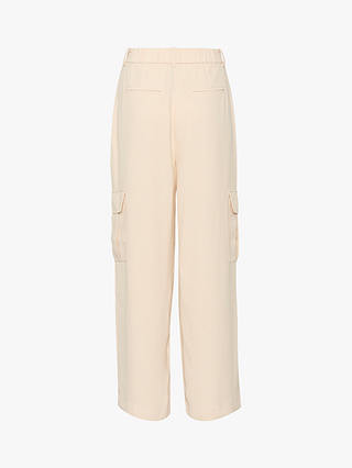 Soaked In Luxury Shirley Wide Legs Cargo Trousers, Sandshell