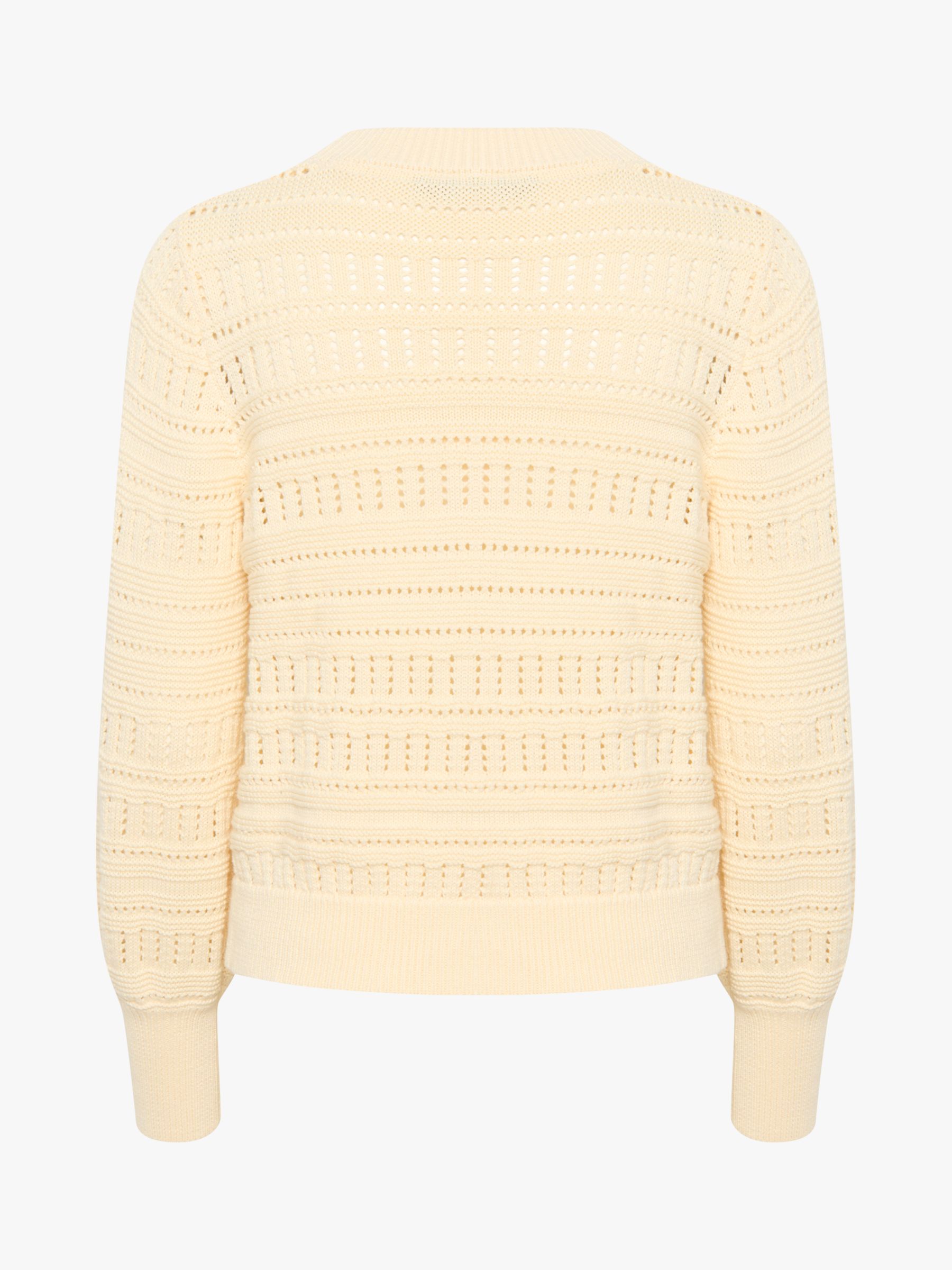 Buy Soaked In Luxury Rava Crochet Knit Cardigan, Pearled Ivory Online at johnlewis.com
