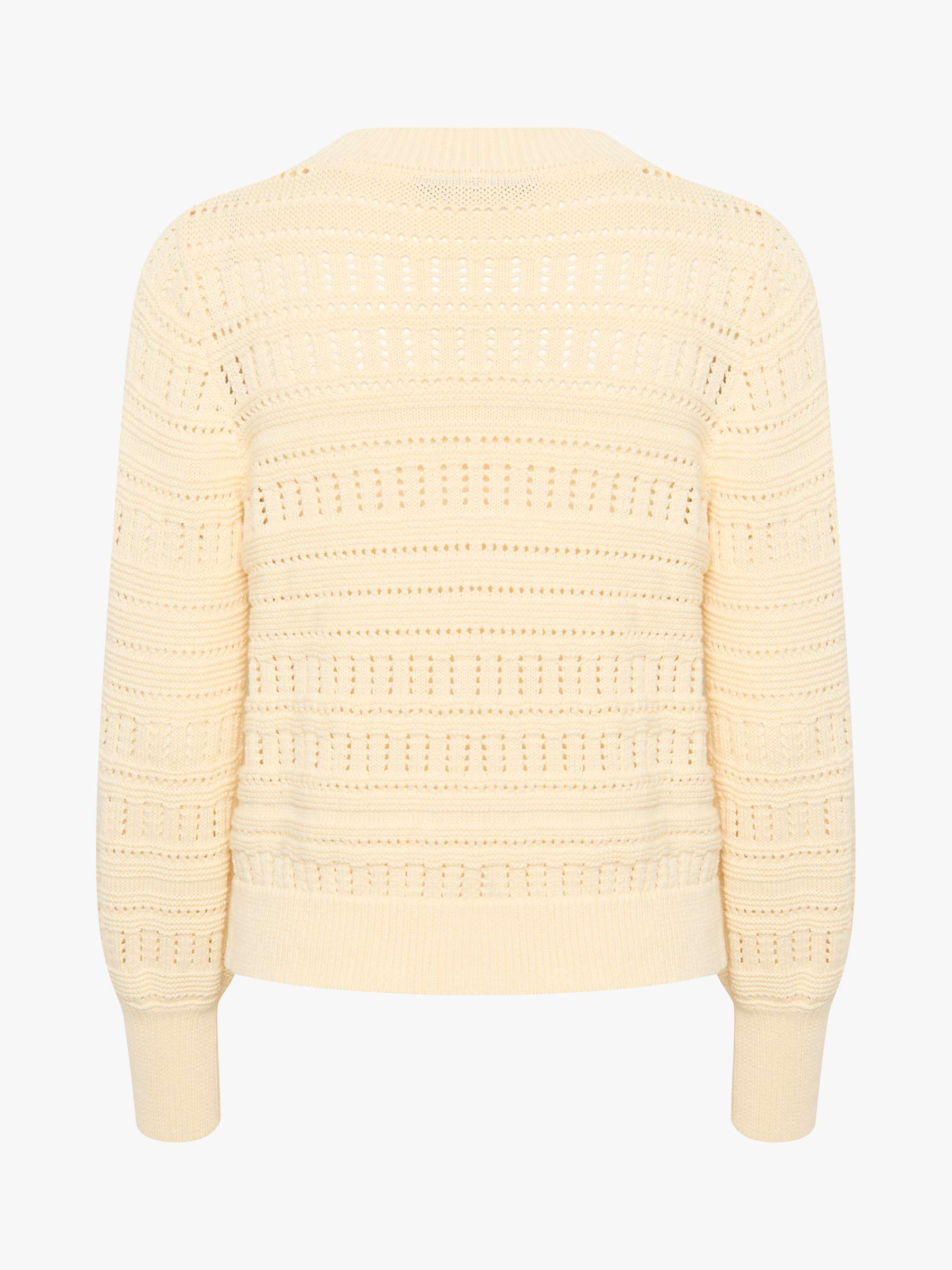Buy Soaked In Luxury Rava Crochet Knit Cardigan, Pearled Ivory Online at johnlewis.com