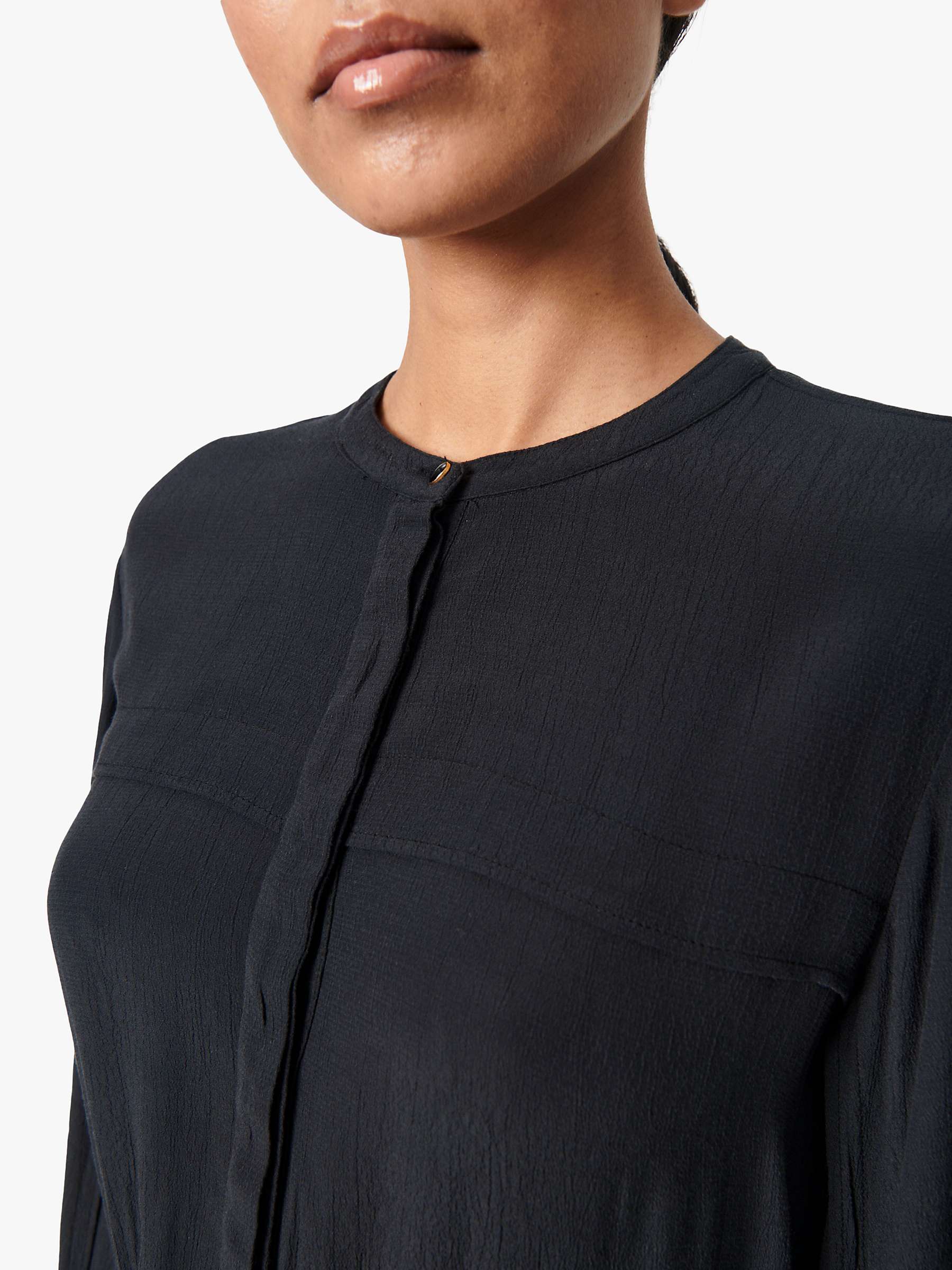 Buy Soaked In Luxury Layna Midi Shirt Dress, Black Online at johnlewis.com