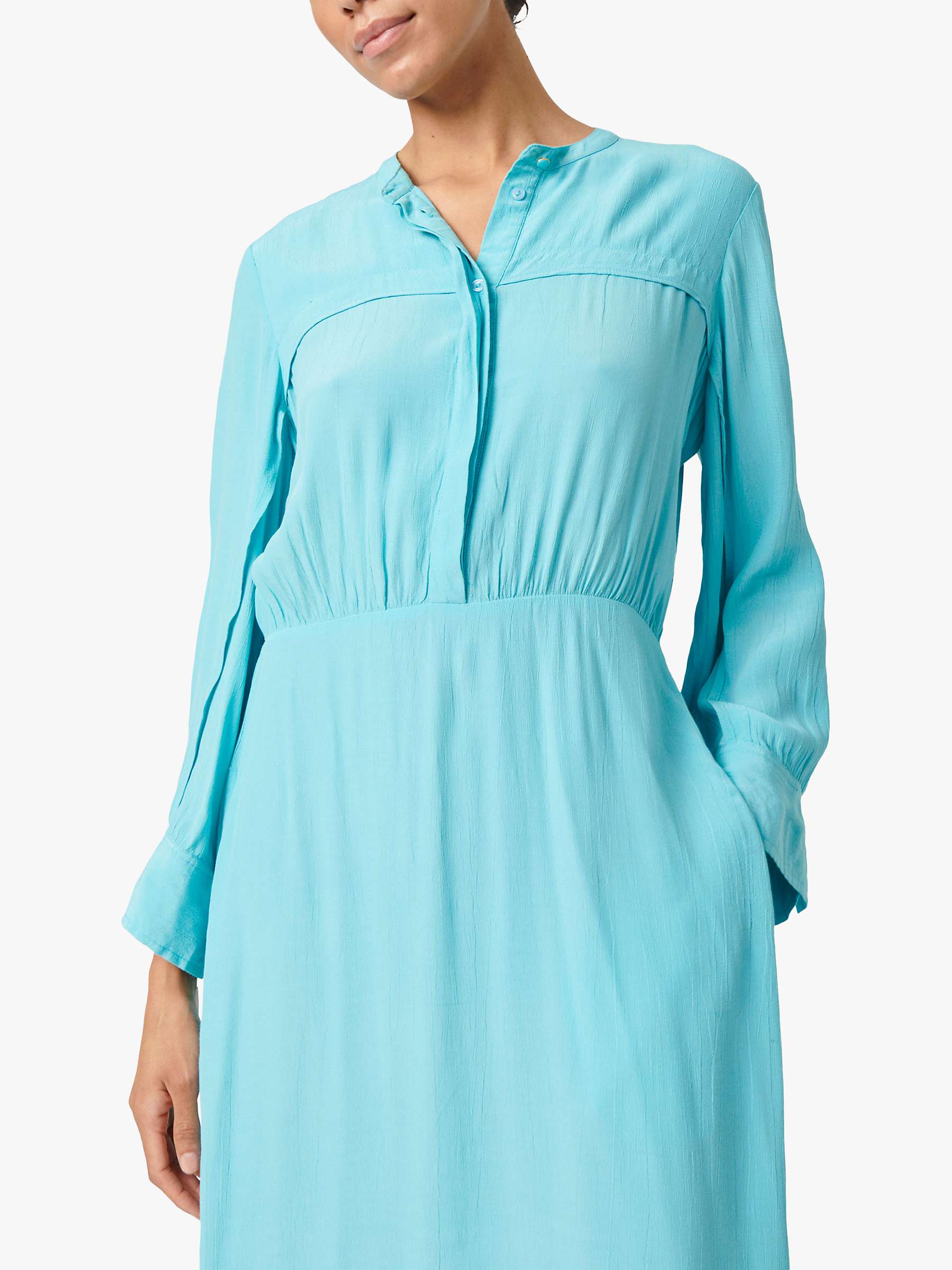 Buy Soaked In Luxury Layna Long Sleeve Shirt Midi Dress, Sea Jet Online at johnlewis.com