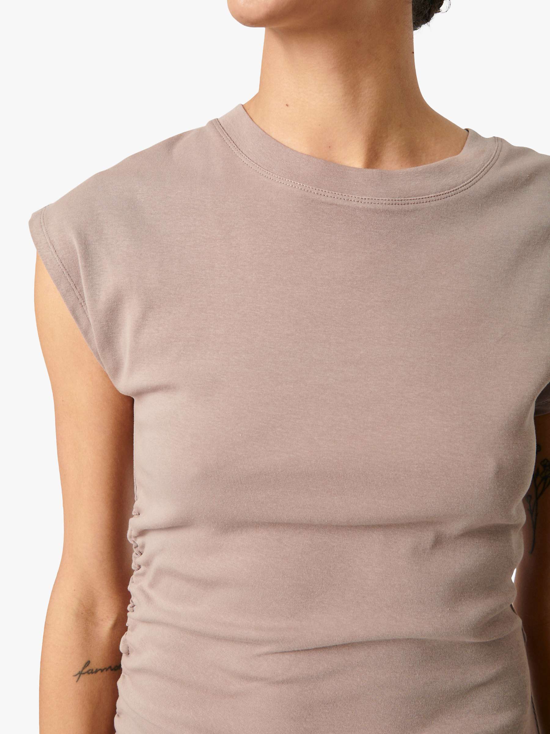 Buy Soaked In Luxury Marisha Slim Fit Midi Dress, Walnut Online at johnlewis.com
