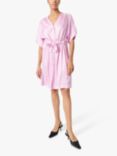 Soaked In Luxury Charma Batwing Sleeve Tie Waist Dress, Pastel Lavender