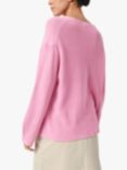 Soaked In Luxury Tuesday V-Neck Relaxed Fit Jumper, Pastel Lavender