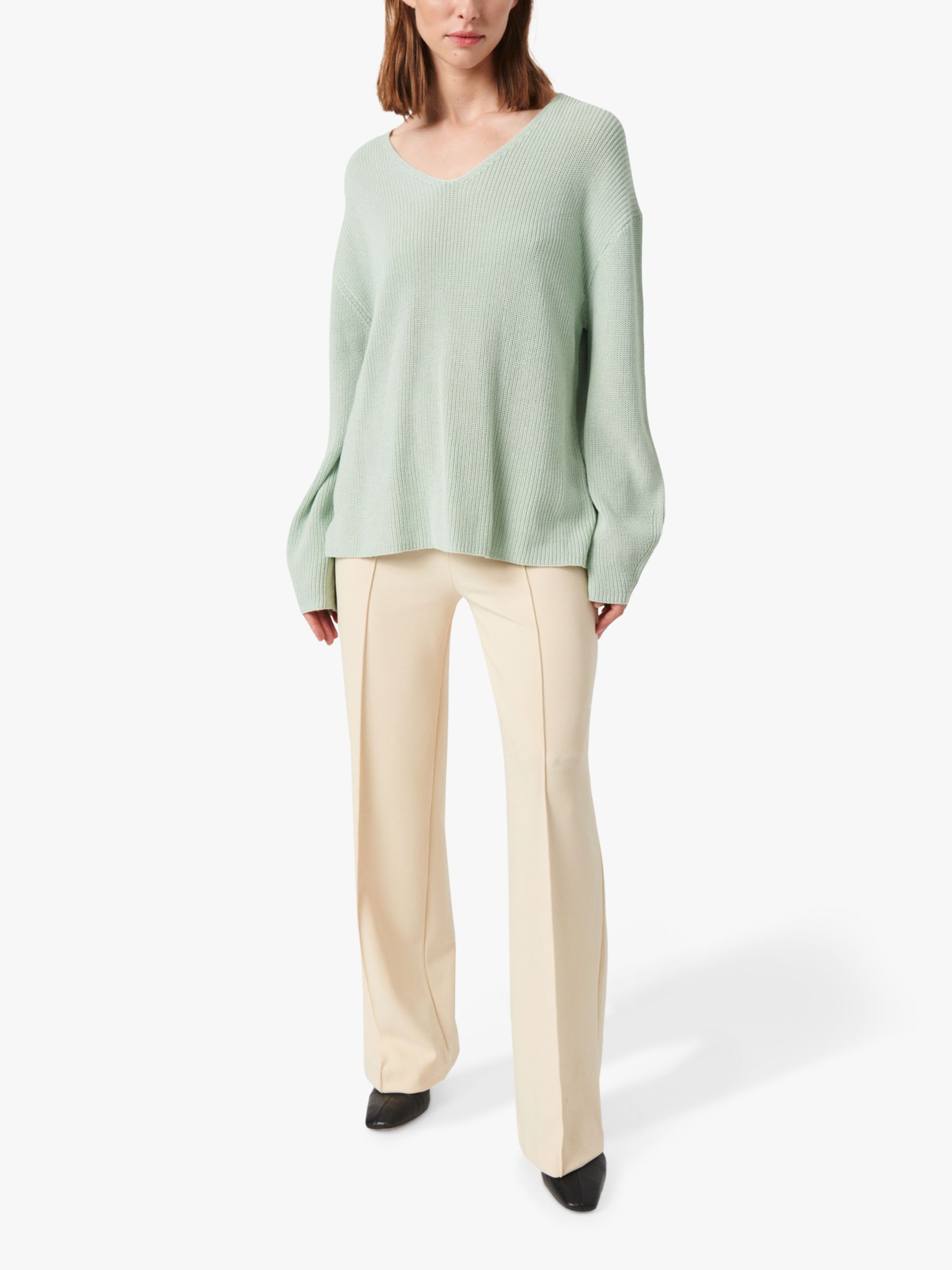 Buy Soaked In Luxury Tuesday V-Neck Relaxed Fit Jumper, Surf Spray Online at johnlewis.com