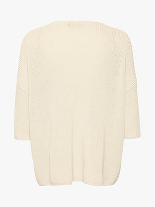 Soaked In Luxury Tuesday Half Sleeve Jumper, Whisper White