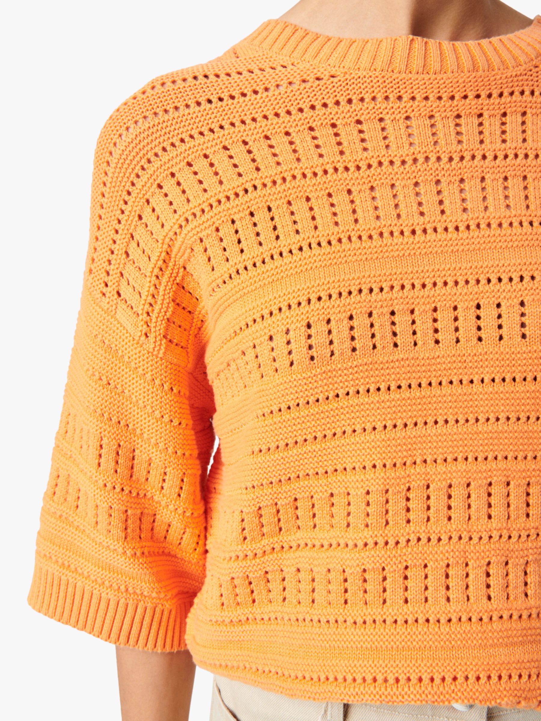 Buy Soaked In Luxury Rava Rinna Textured Jumper, Tangerine Online at johnlewis.com