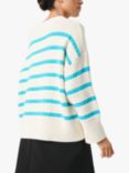 Soaked In Luxury Ravalina Striped Textured Relaxed Jumper
