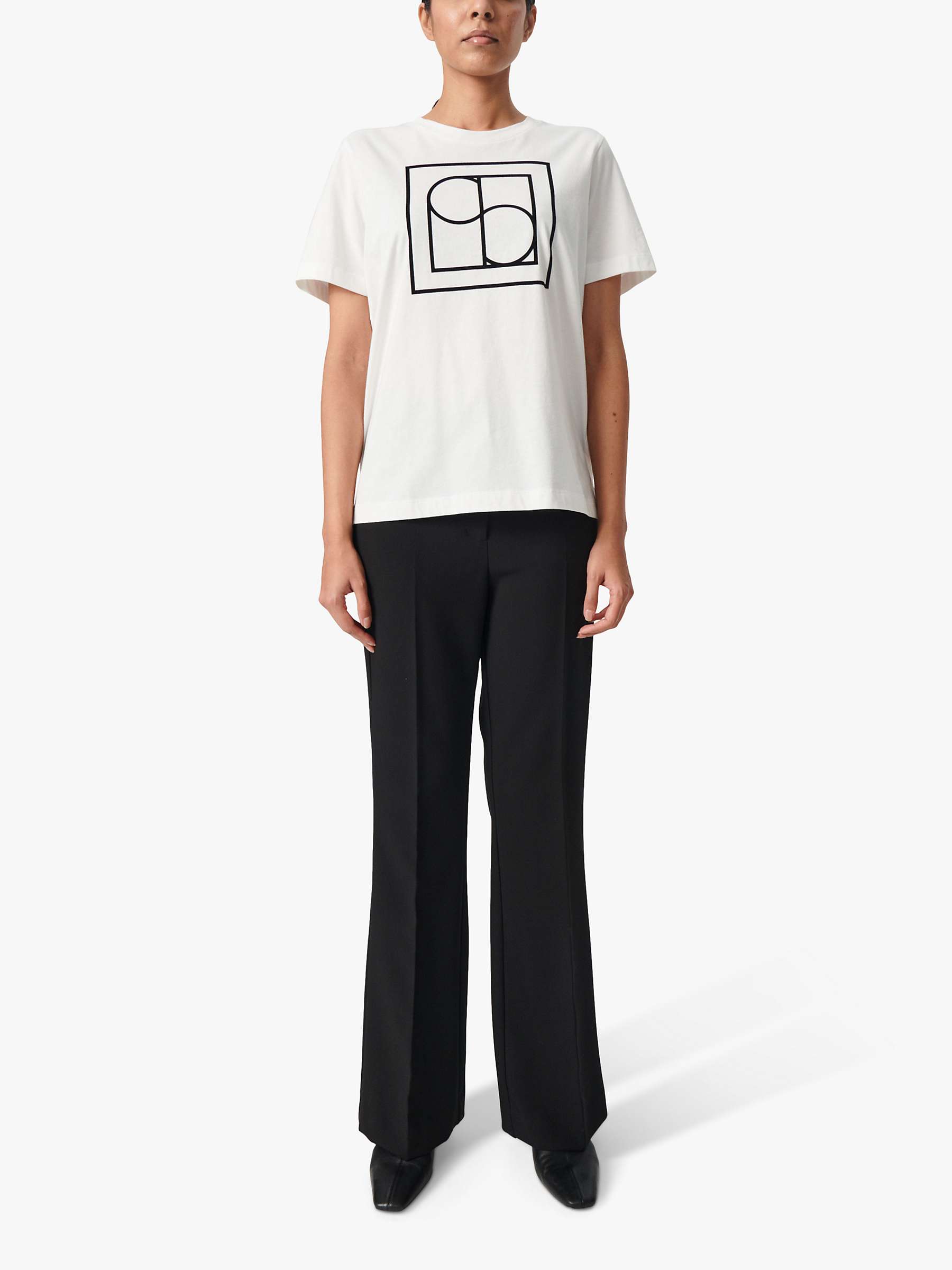 Buy Soaked In Luxury Varga Graphic Short Sleeve T-Shirt, Broken White Online at johnlewis.com