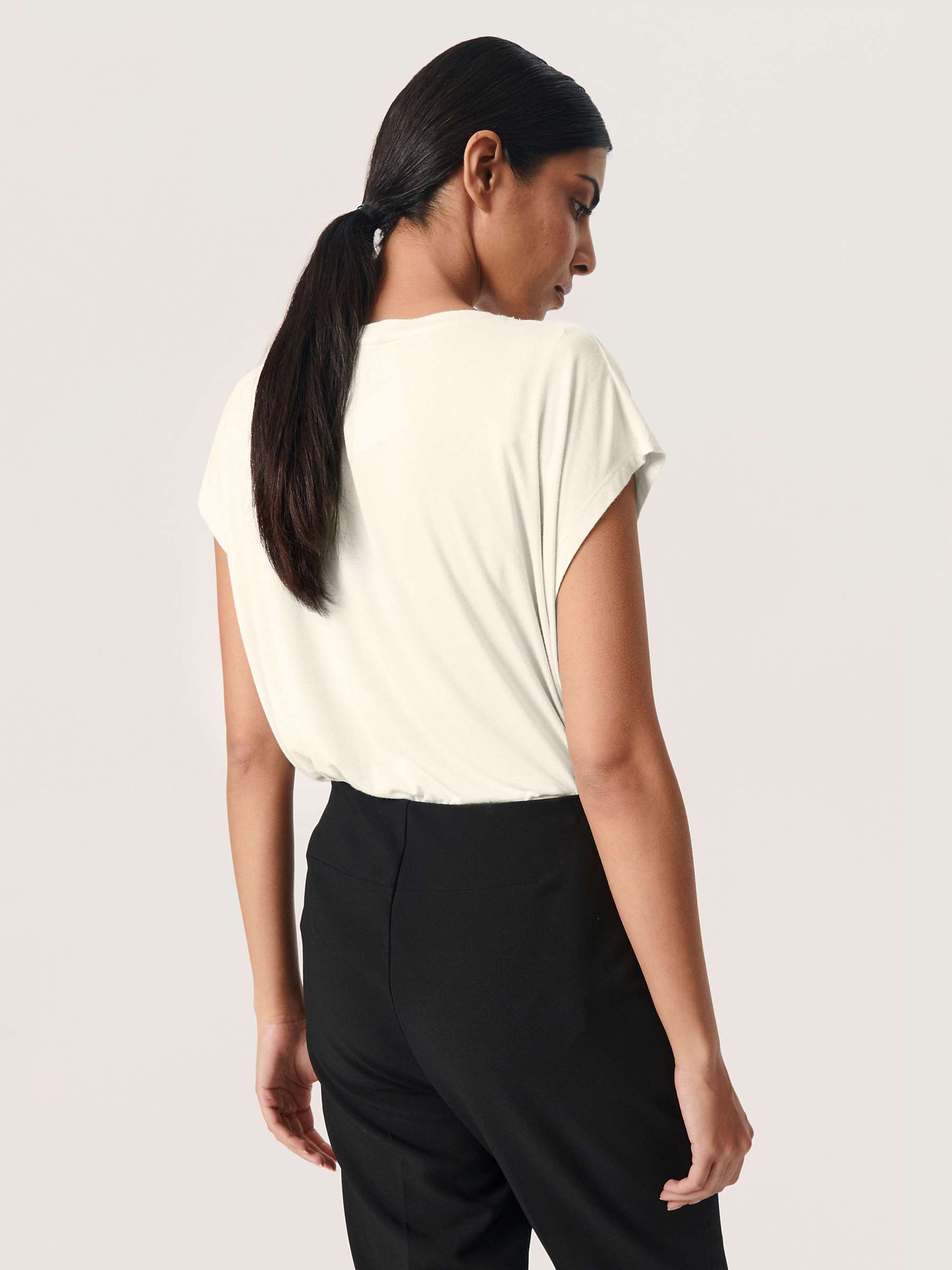 Buy Soaked In Luxury Mist V-Neck Short Sleeve T-Shirt, Whisper White Online at johnlewis.com