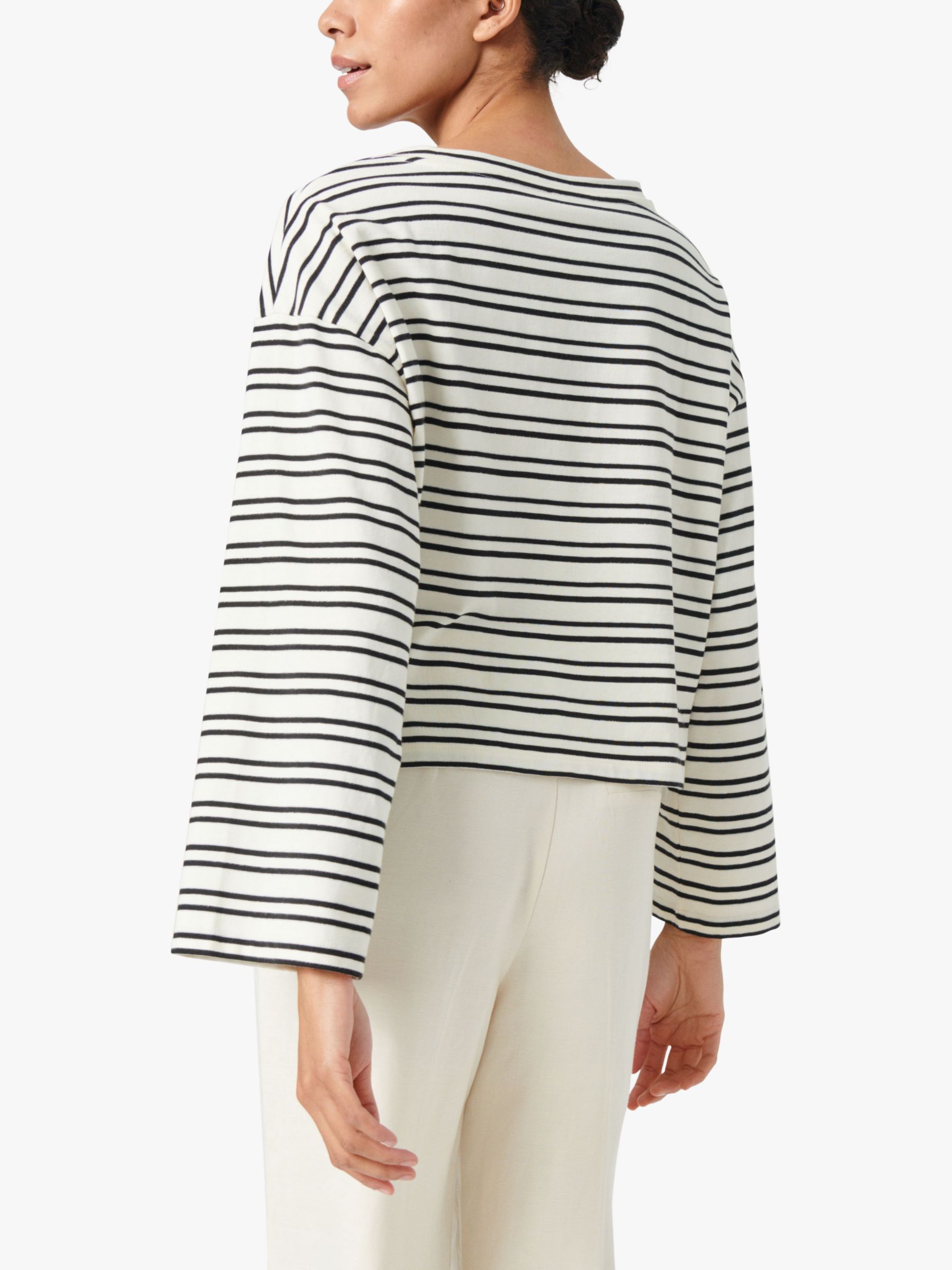 Buy Soaked In Luxury Neo Striped Boxy T-Shirt Online at johnlewis.com