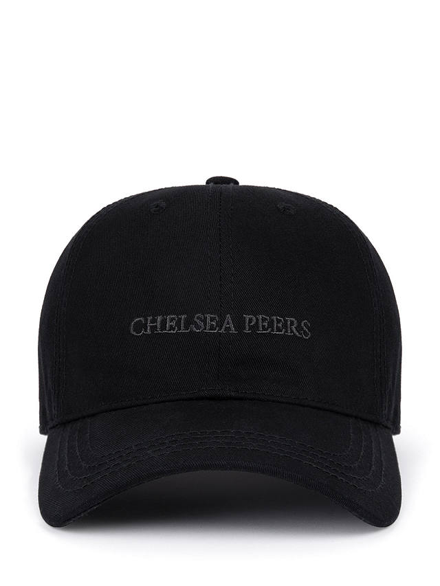 Chelsea Peers Cotton Baseball Cap, Black