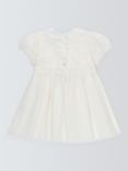 John Lewis Heirloom Collection Baby Lace and Tulle Dress, Ivory