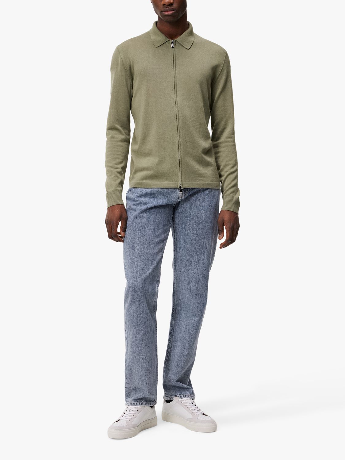 Buy J.Lindeberg Nyle Light Merino Zip Cardigan Online at johnlewis.com