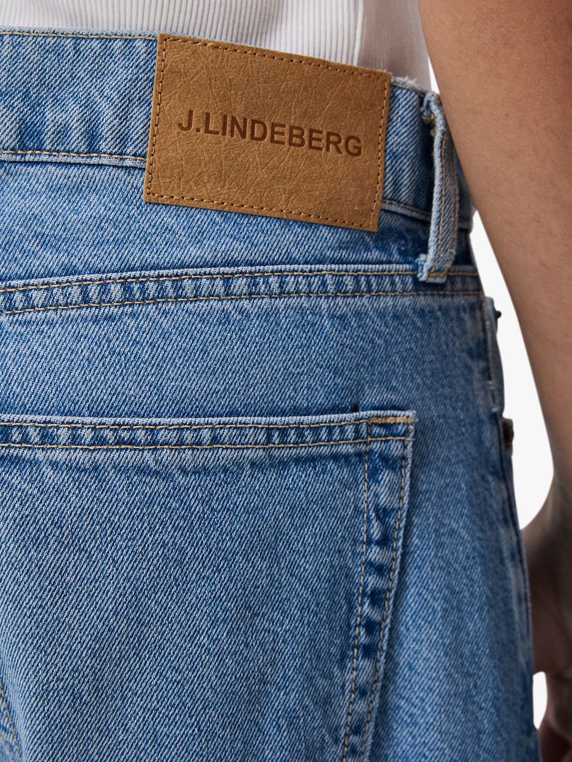 J.Lindeberg Cody Washed Regular Jeans, Light Blue, 30R