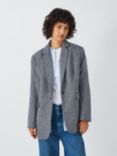 AND/OR Willow Herringbone Wool Blend Blazer, Blue/Multi