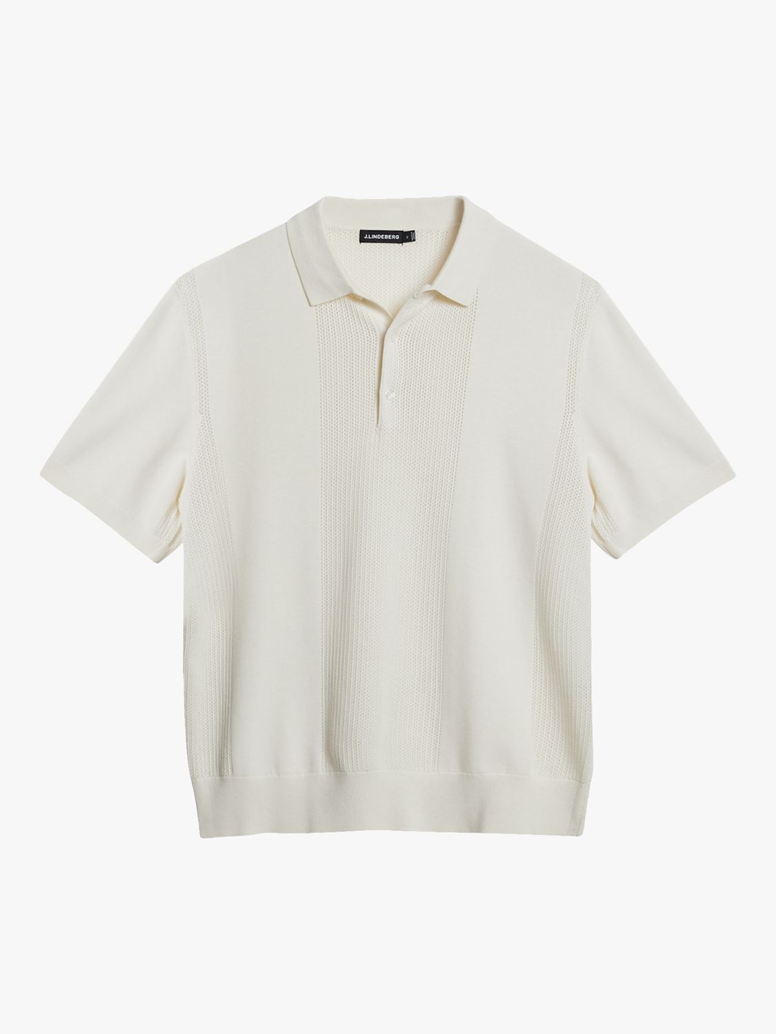 J.Lindeberg Reymond Solid Polo Shirt, Cloud White, S
