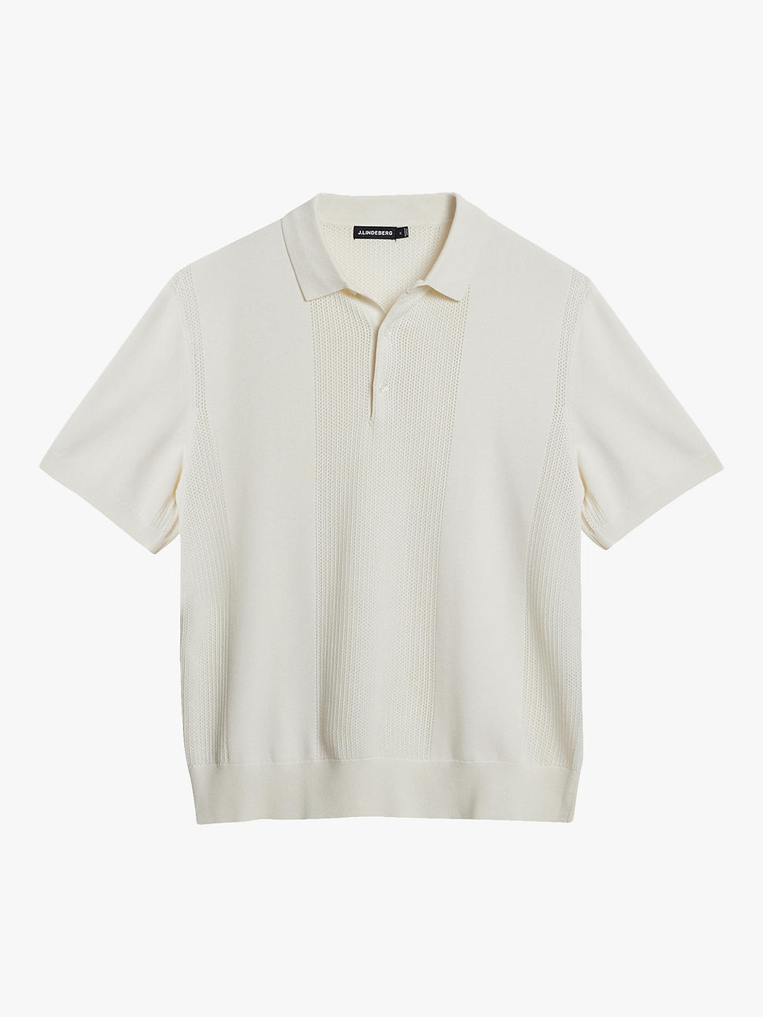 J.Lindeberg Reymond Solid Polo Shirt, Cloud White