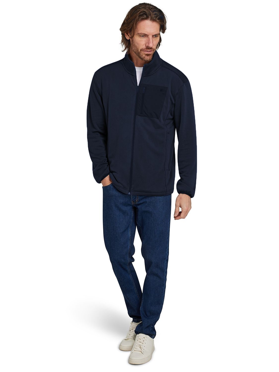 Raging Bull Zip Through Fleece, Navy, XL