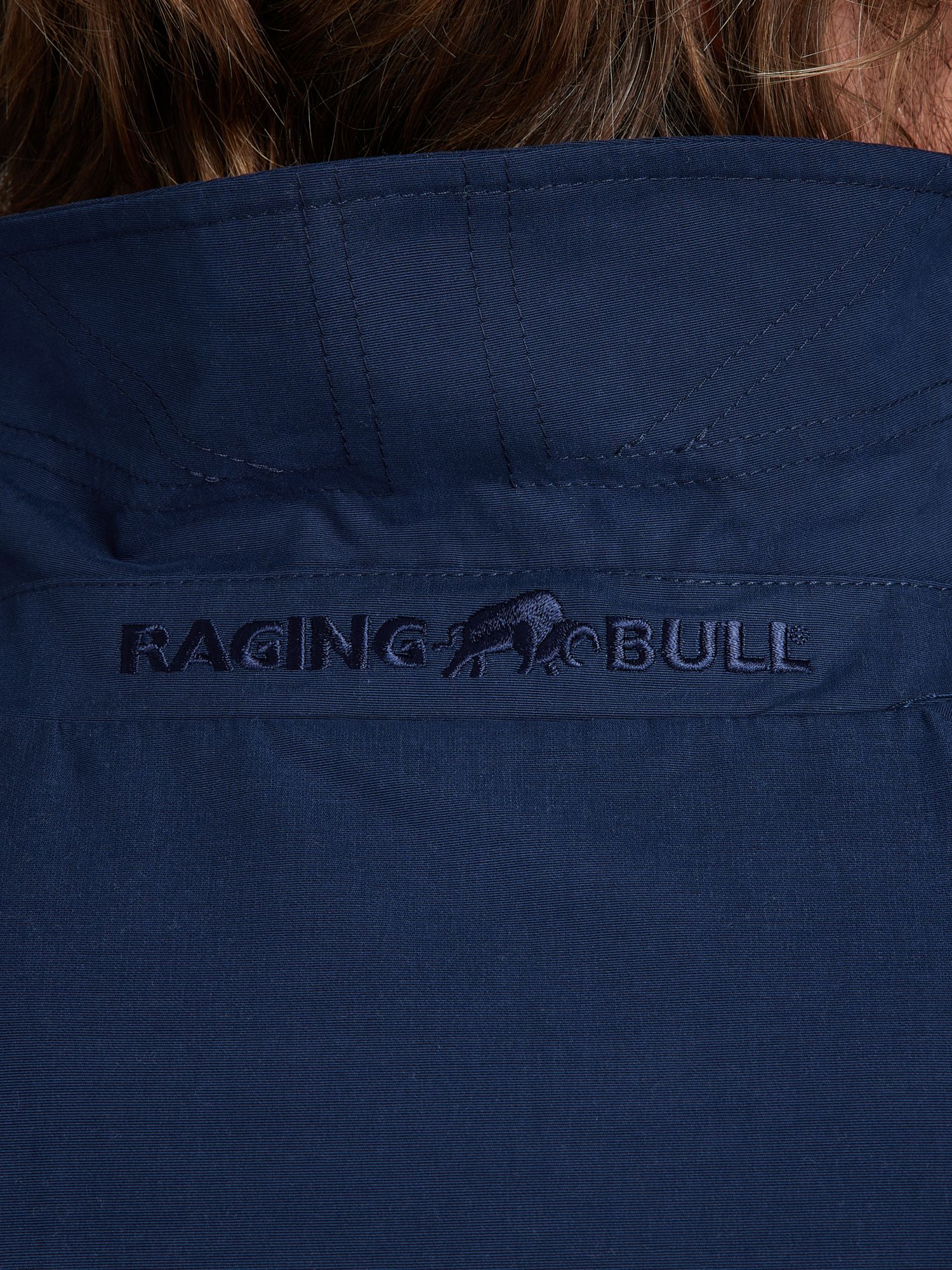 Raging Bull Button-Up Car Coat, Navy, M