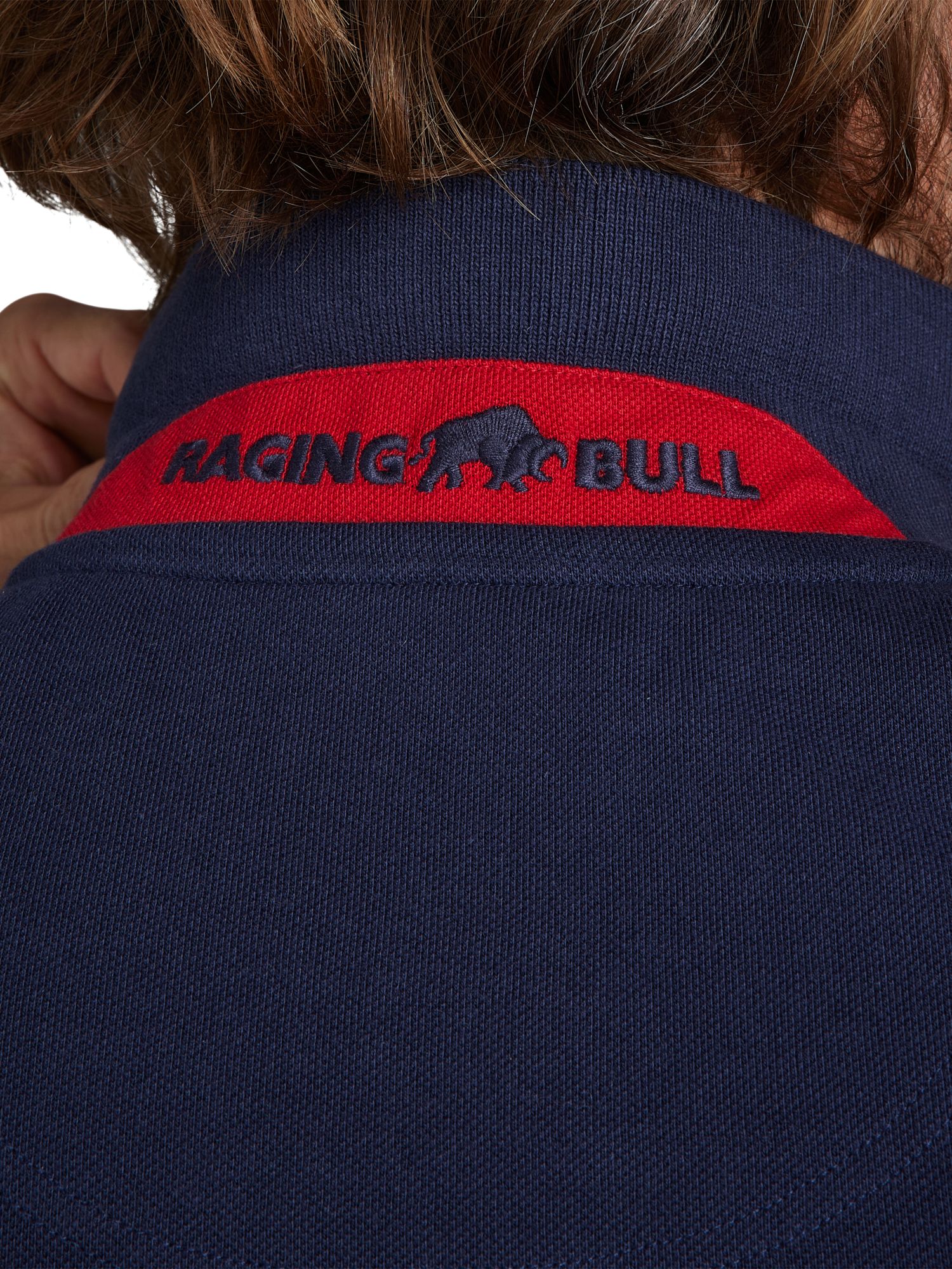 Buy Raging Bull Stripe Pique Polo Shirt, Navy Online at johnlewis.com