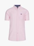 Raging Bull Classic Linen Blend Short Sleeve Shirt, Pink