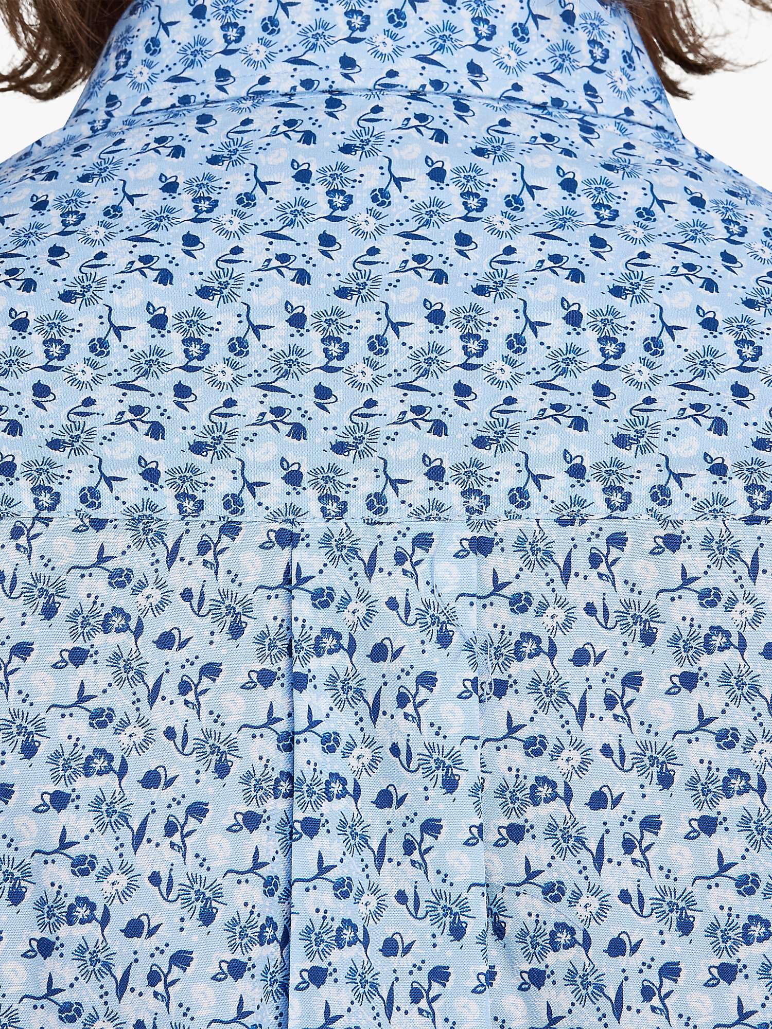 Buy Raging Bull Ditsy Floral Print Short Sleeve Shirt, Mid Blue Online at johnlewis.com
