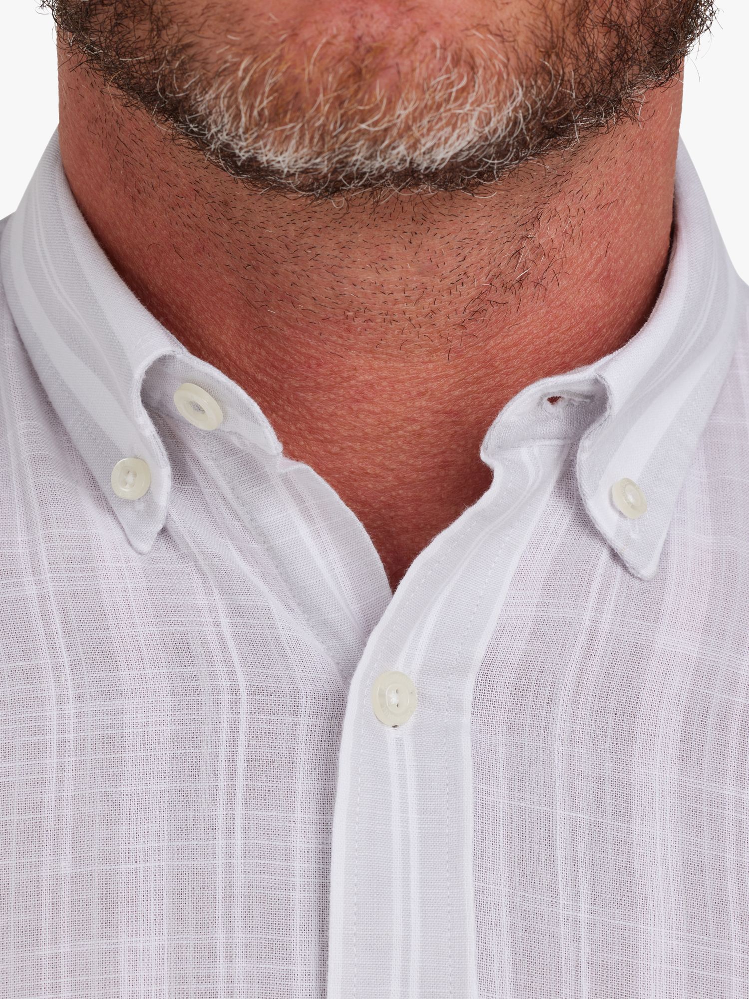 Buy Raging Bull Short Sleeve Multi Stripe Linen Look Shirt, Grey Online at johnlewis.com