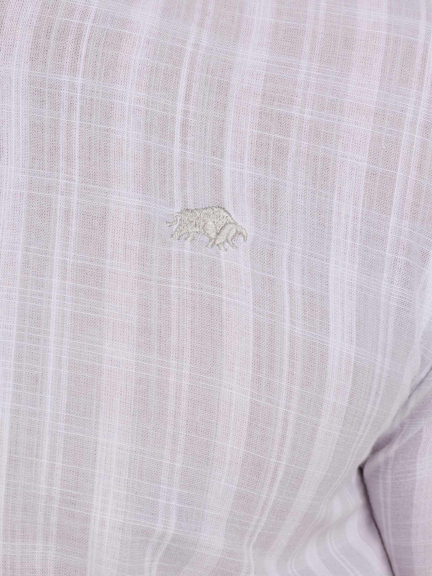 Buy Raging Bull Short Sleeve Multi Stripe Linen Look Shirt, Grey Online at johnlewis.com