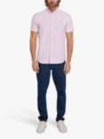 Raging Bull Short Sleeve Lightweight Oxford Shirt, Pink