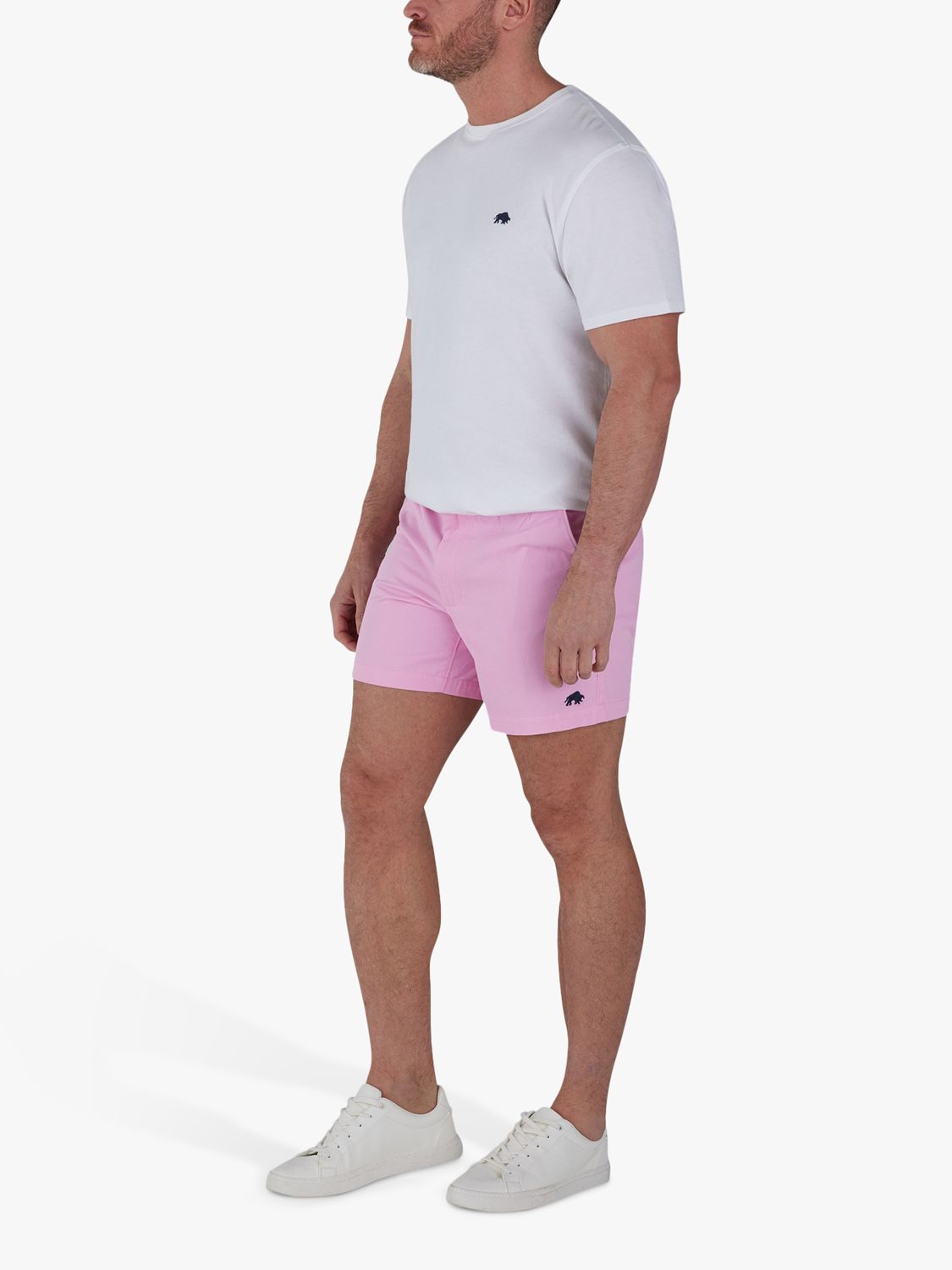 Raging Bull Stretch Chino Shorts, Pink, S