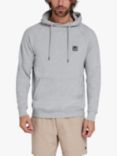 Raging Bull Classic Woven Patch Overhead Hoodie, Grey Marl