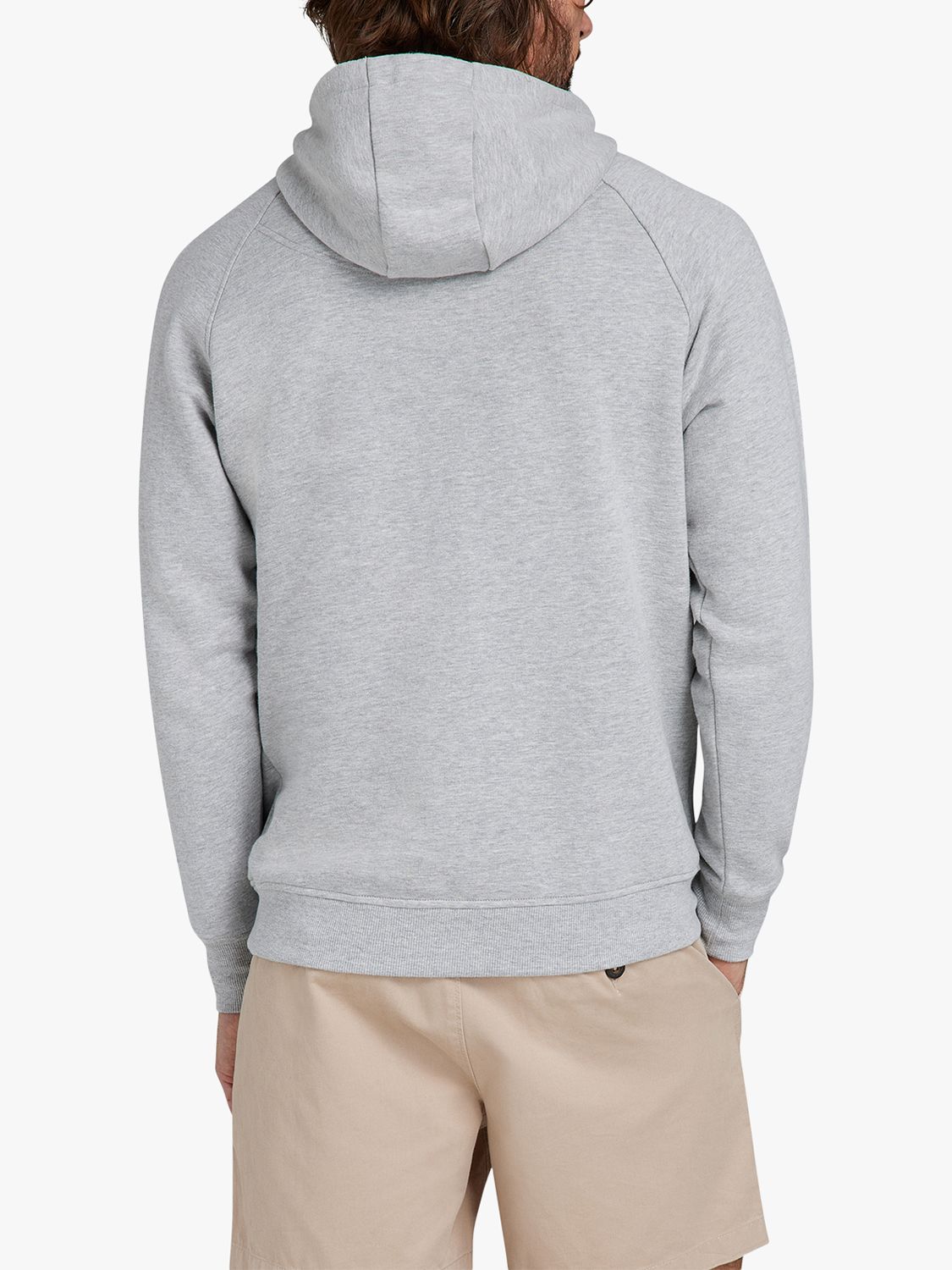 Raging Bull Classic Woven Patch Overhead Hoodie, Grey Marl, M