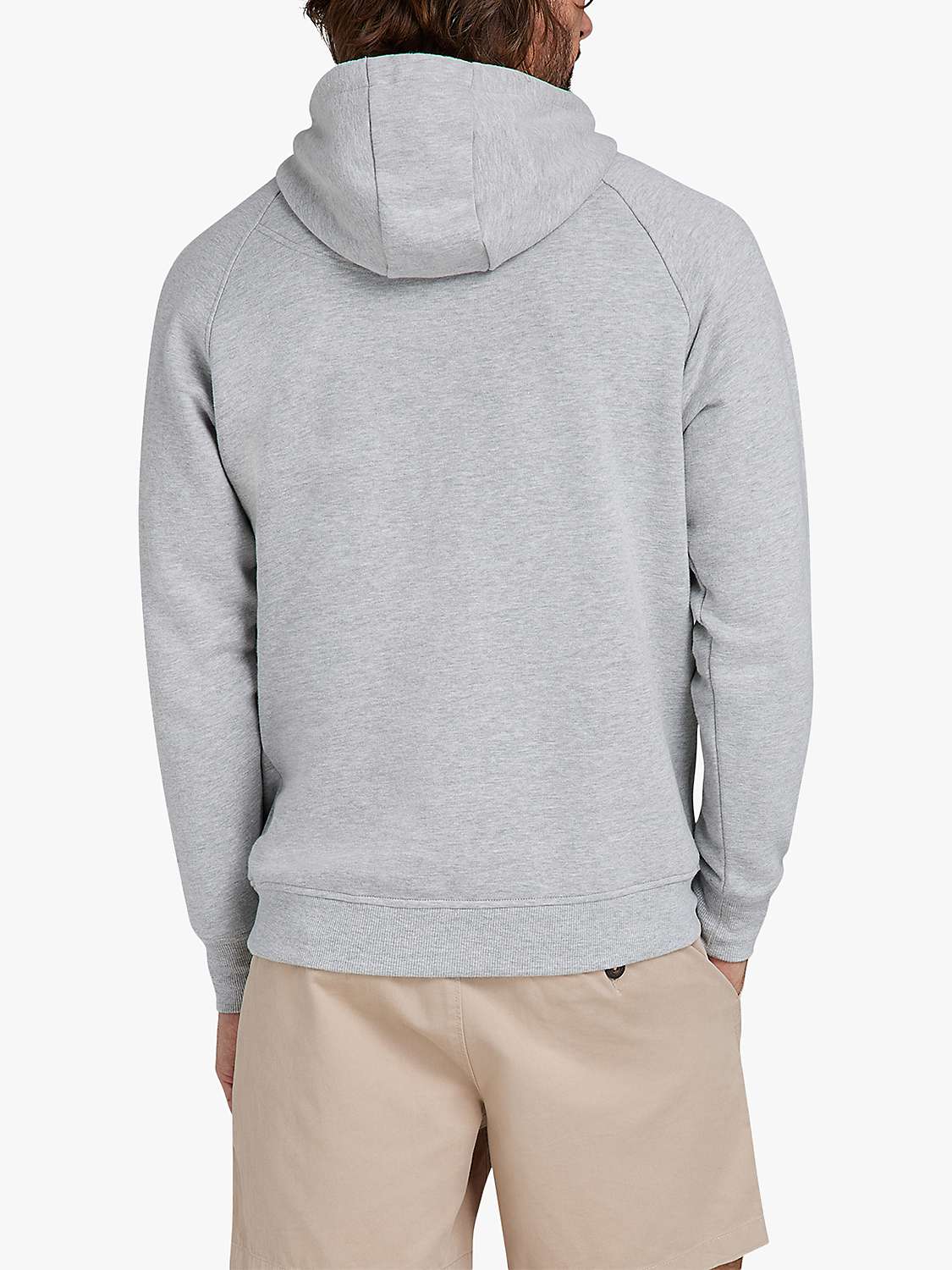 Buy Raging Bull Classic Woven Patch Overhead Hoodie, Grey Marl Online at johnlewis.com