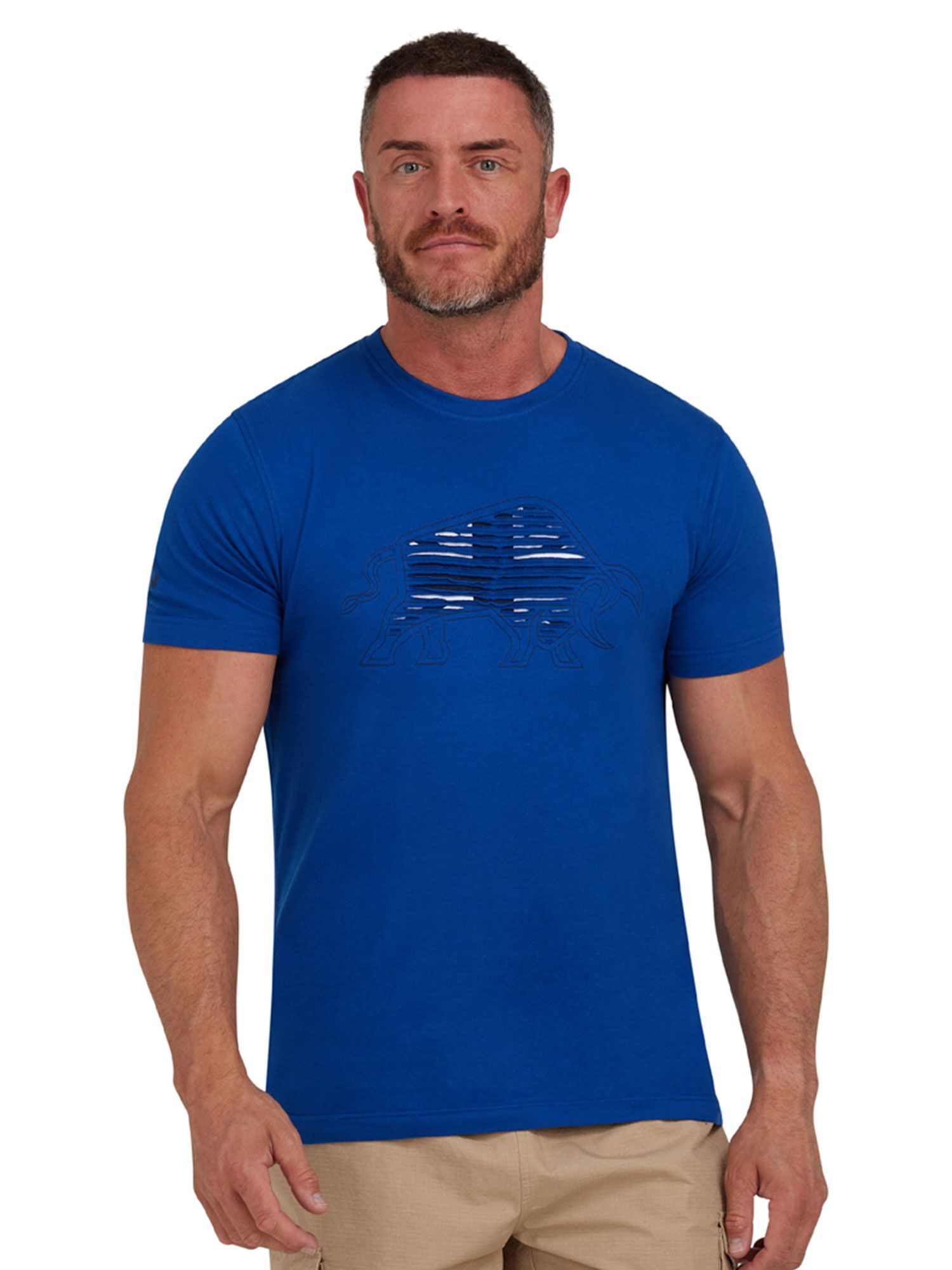 Raging Bull Slash Bull Graphic T-Shirt, Cobalt Blue, XL