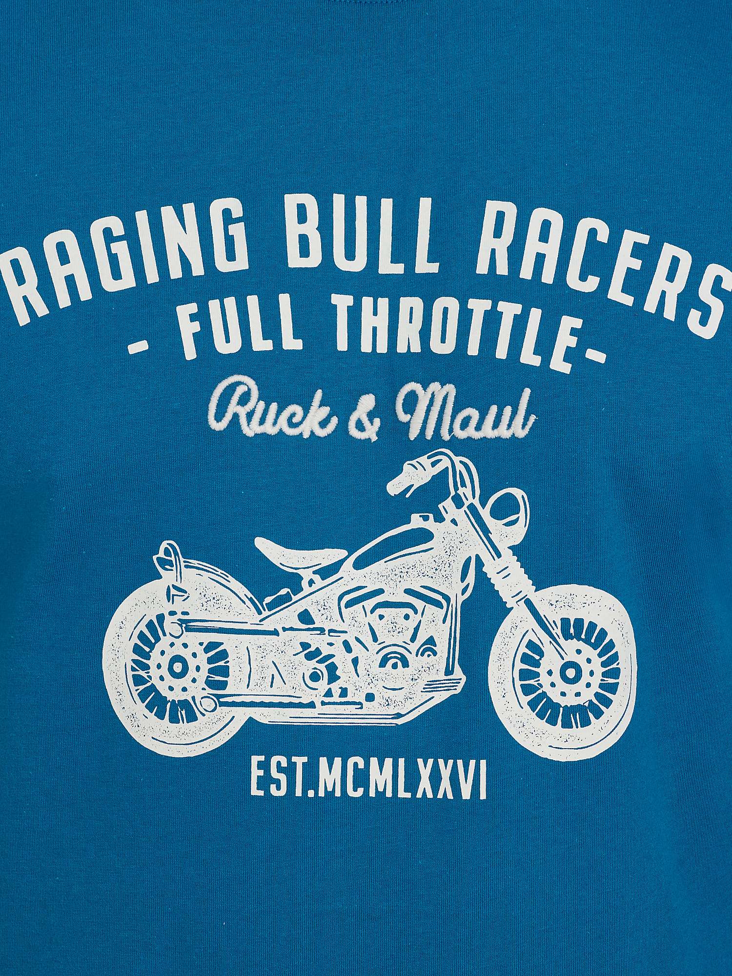 Buy Raging Bull Racers T-Shirt, Petrol Online at johnlewis.com