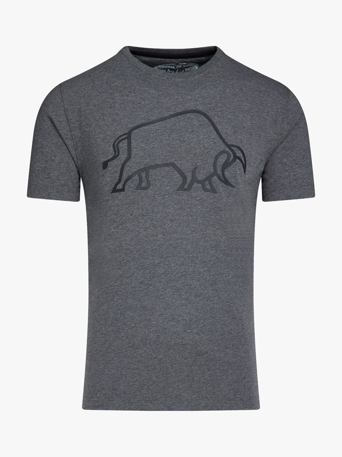 Buy Raging Bull High Build Bull T-Shirt, Charcoal Online at johnlewis.com