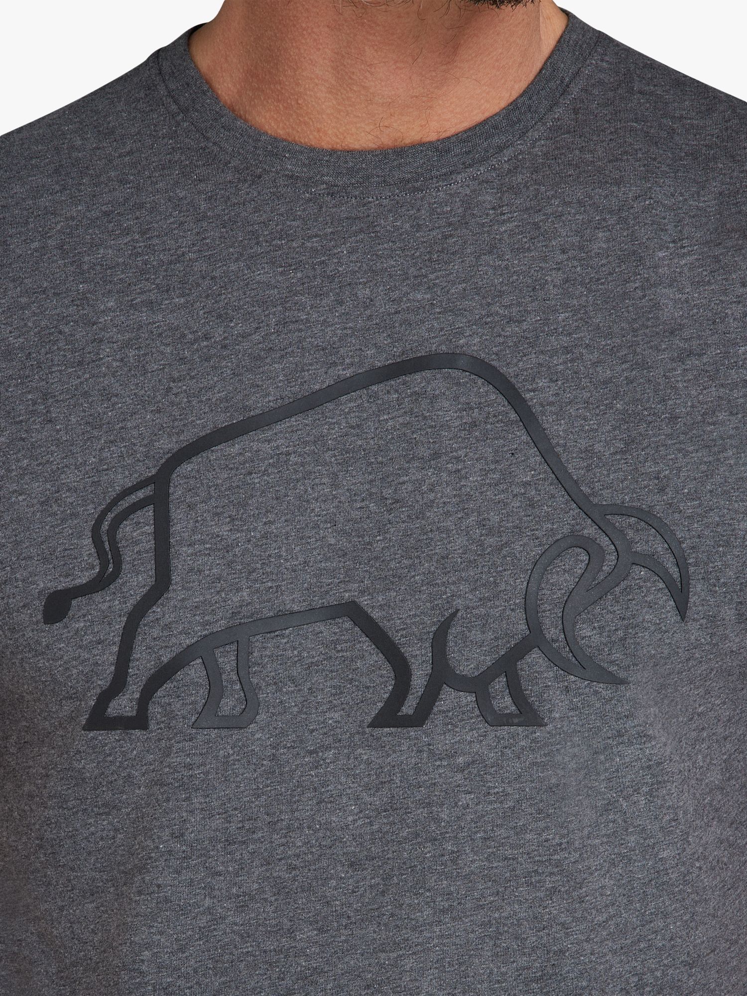 Buy Raging Bull High Build Bull T-Shirt, Charcoal Online at johnlewis.com