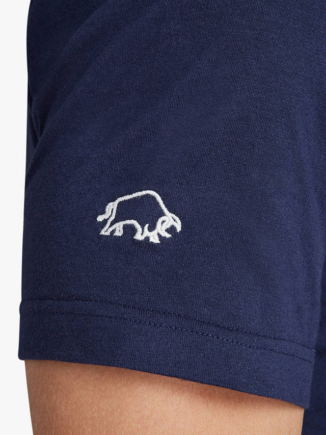 Raging Bull Scatter Stitch Bull T-Shirt, Navy/Multi