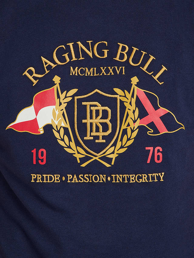 Raging Bull Flags T-Shirt, Navy