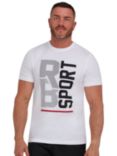 Raging Bull RB Sport Halftone T-Shirt, White/Multi, White/Multi