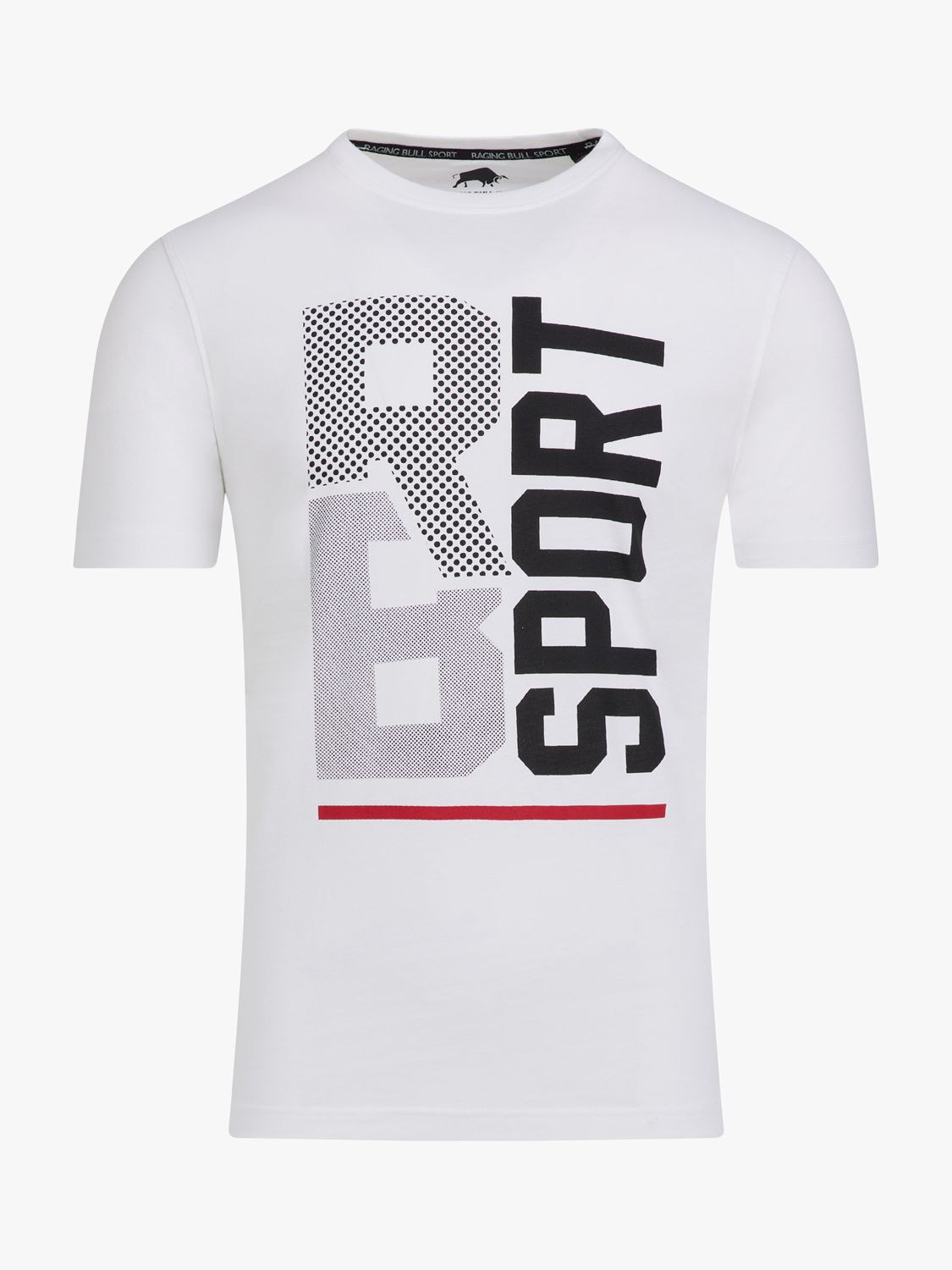 Buy Raging Bull RB Sport Halftone T-Shirt, White/Multi Online at johnlewis.com